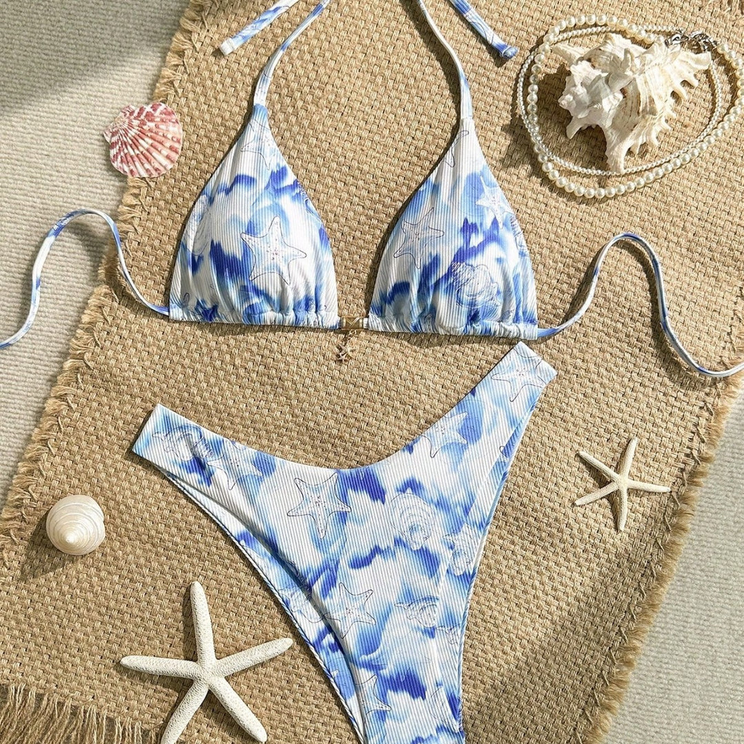 Damen Triangel-Bikini mit maritimem Motiv Echo Archiv