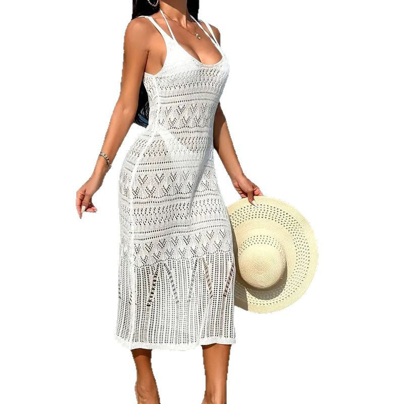Damen lässiges Häkel-Strandkleid Echo Archiv