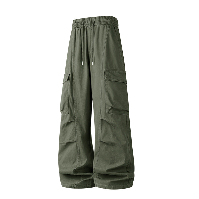 Herren Baggy-Cargo-Hose mit tiefem Schritt, Oversized-Silhouette und aufgesetzten Utility-Taschen Echo Archiv