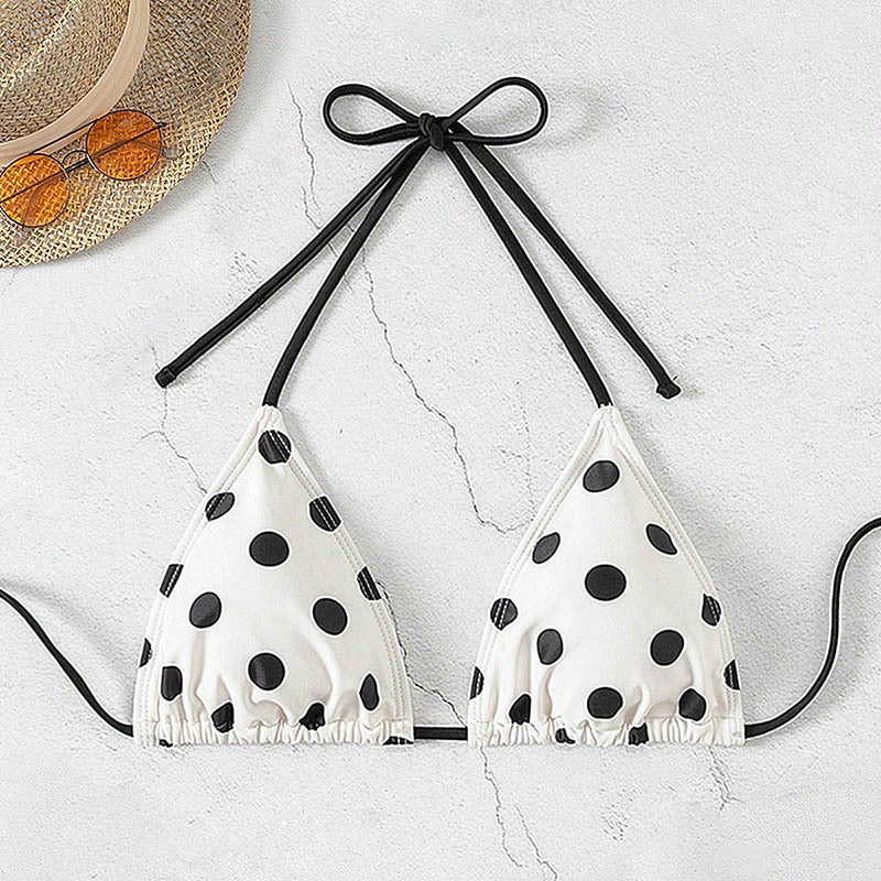 Damen Triangel-Bikini mit zeitlosem Punktmuster Echo Archiv