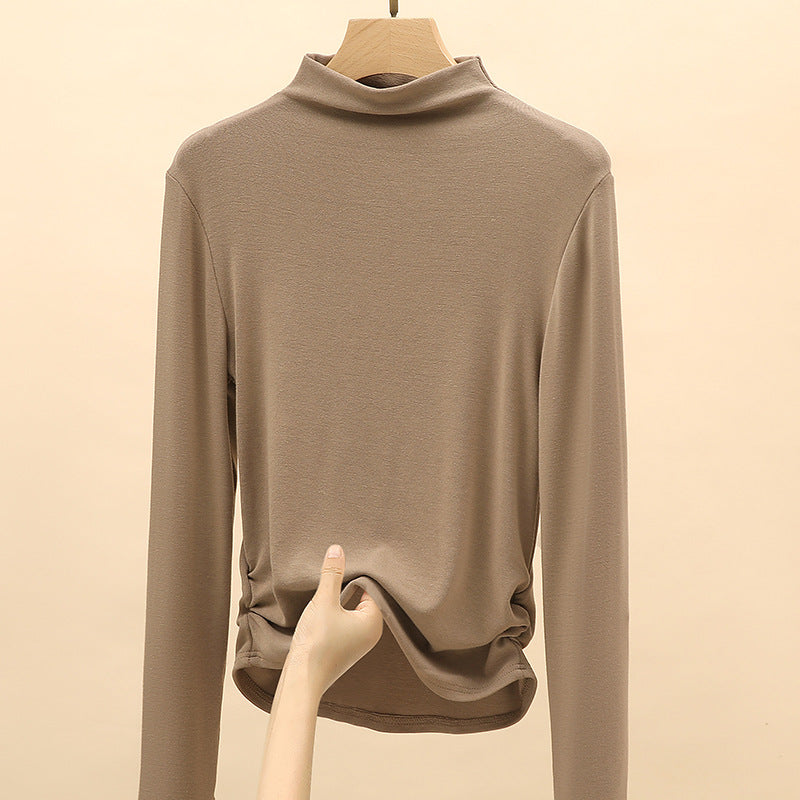 Damen Elegantes Langarmshirt mit hochgeschlossenem Kragen Echo Archiv 1787620449