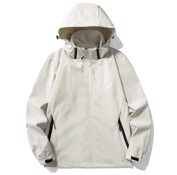 Herren Wasser- und winddichte technische Kapuzen-Outdoorjacke mit verschweißten Nähten und atmungsaktivem Futter Echo Archiv