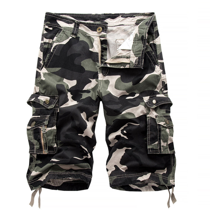 Herren taktische Cargoshorts mit multifunktionalen Taschen und verstellbarem Kordelzug Echoarchiv