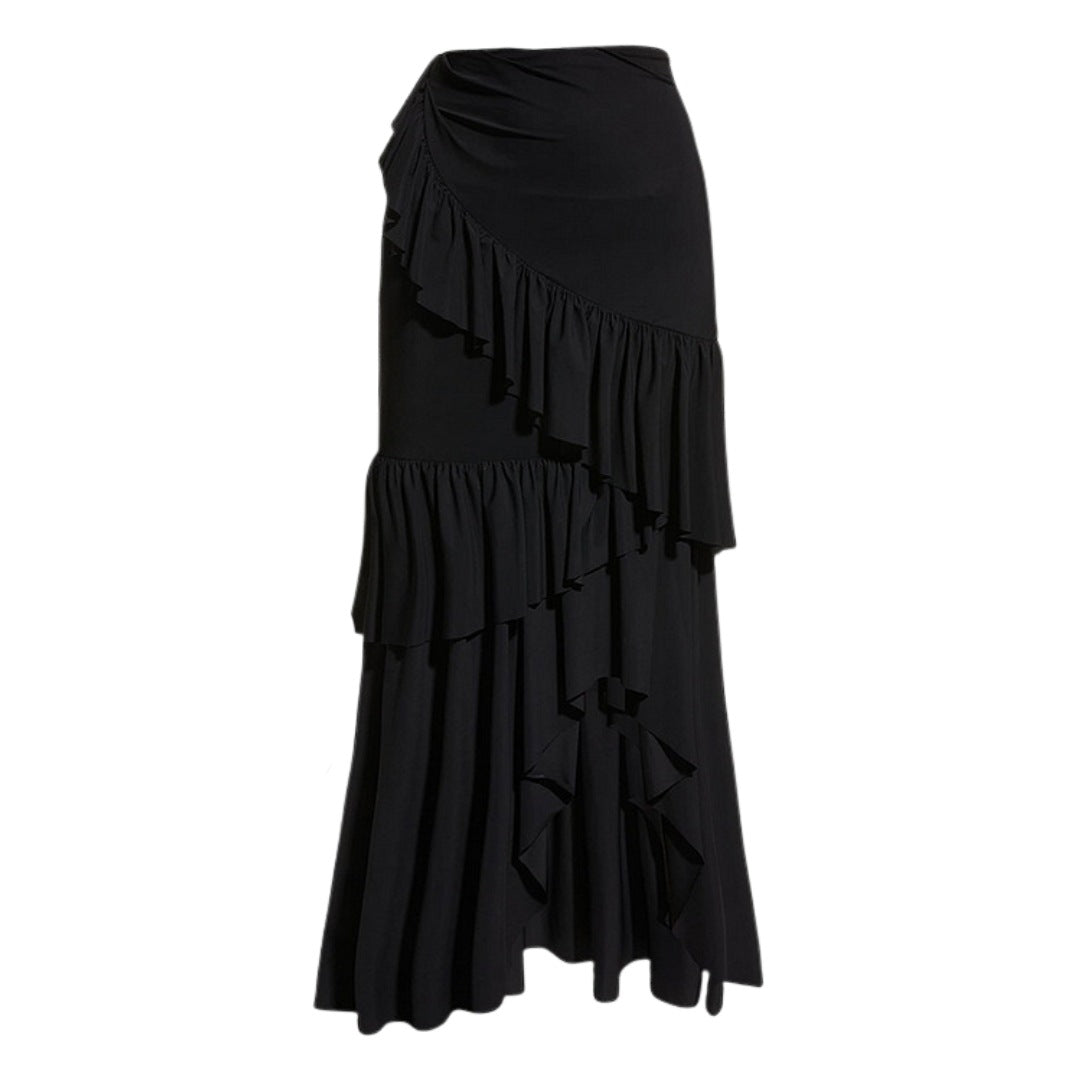 Damen One-Shoulder Badeanzug mit Volantrock Echo Archiv