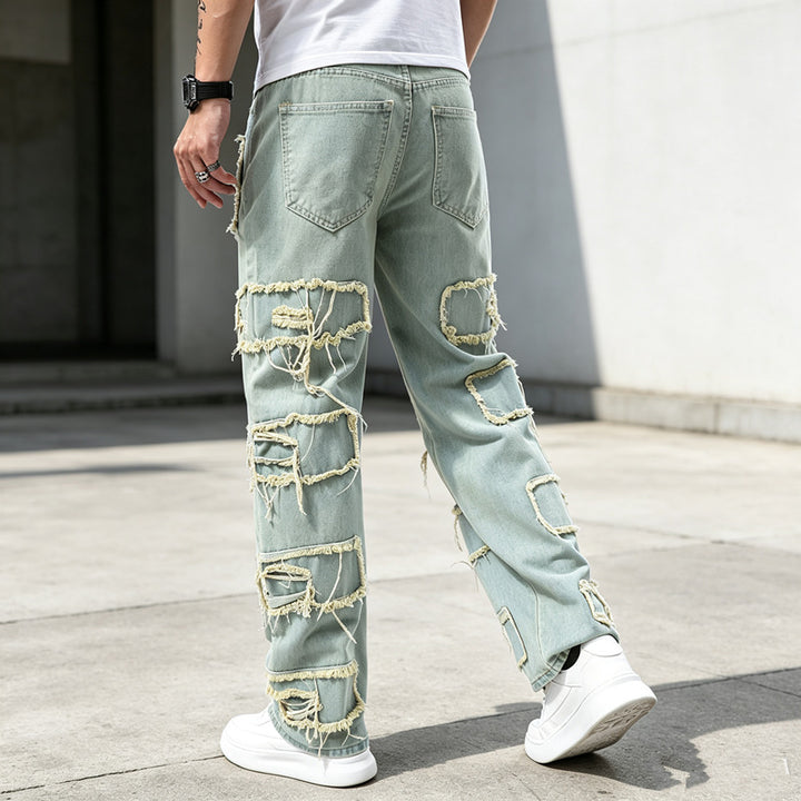 Herren Modische und lässige Jeanshose Echoarchiv