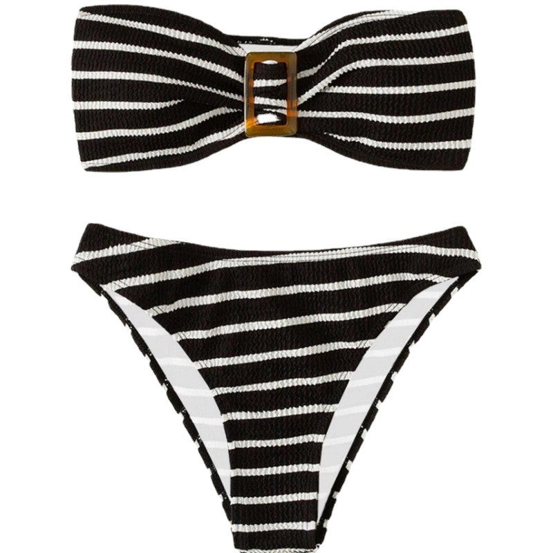 Damen Bandeau-Bikini-Set mit elegantem Schleifendetail Echo Archiv