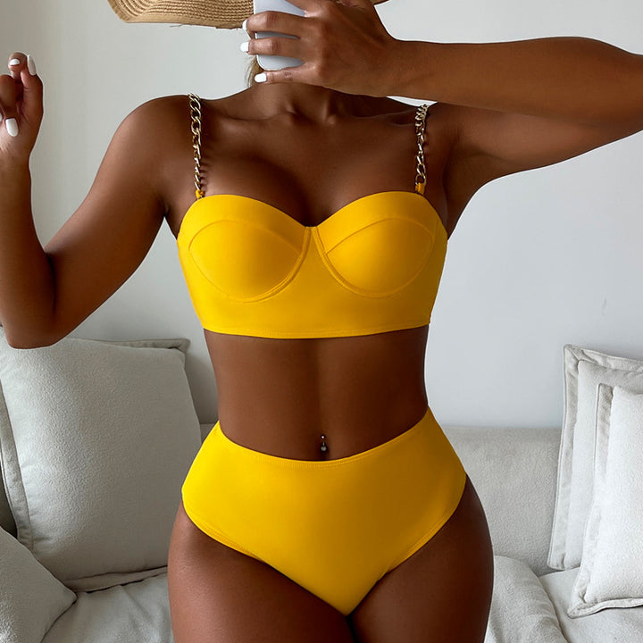 Damen Bustier-Bikini mit modischen Kettenträgern Echo Archiv
