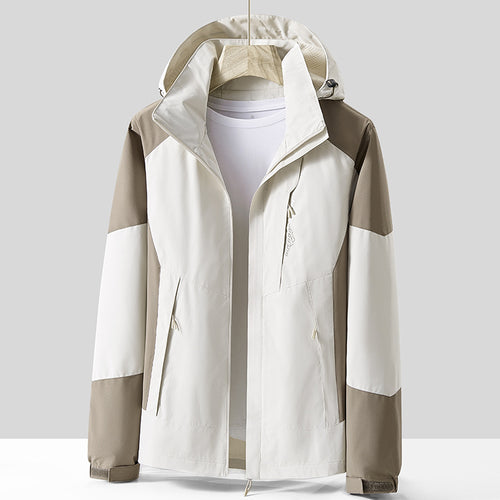 Unisex Atmungsaktive Softshell-Outdoorjacke im Colorblock-Design mit regulierbarer Kapuze und verdecktem Zweiwege-Reißverschluss Echo Archiv