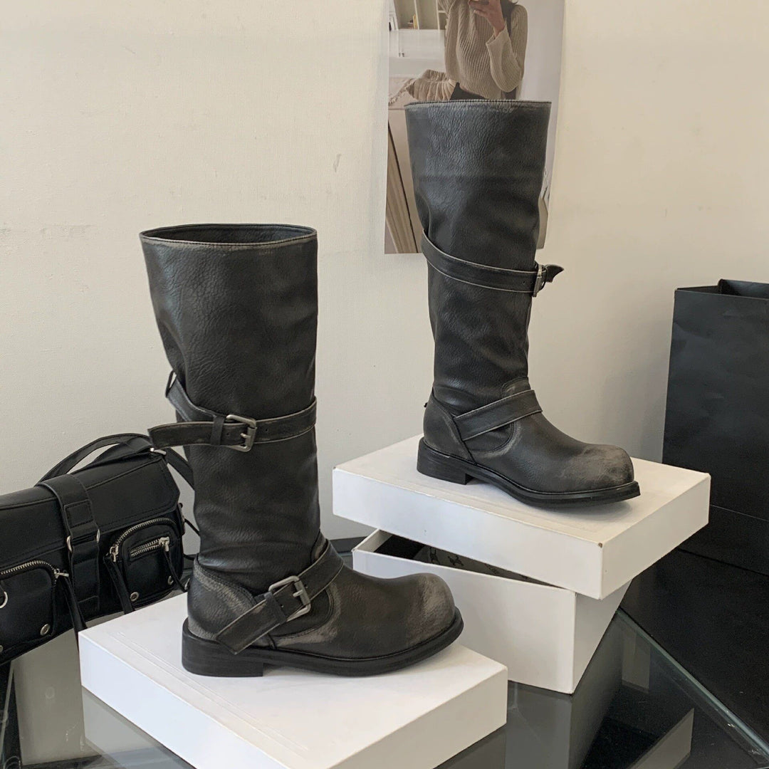 Damen Überknie-Stiefel Echo Archiv