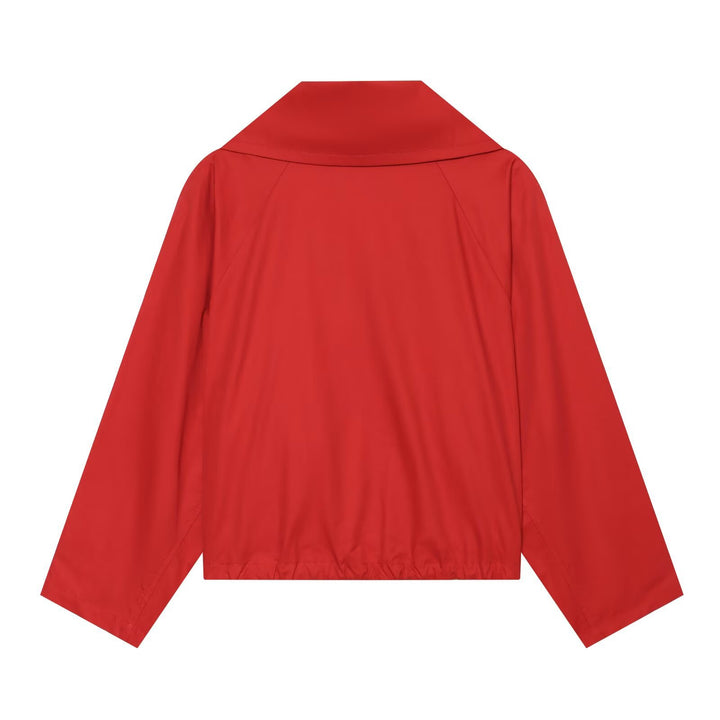 Damen Leichte Hemdjacke mit übergroßem Kragen, durchgehender Knopfleiste und aufgesetzten Taschen Echo Archiv