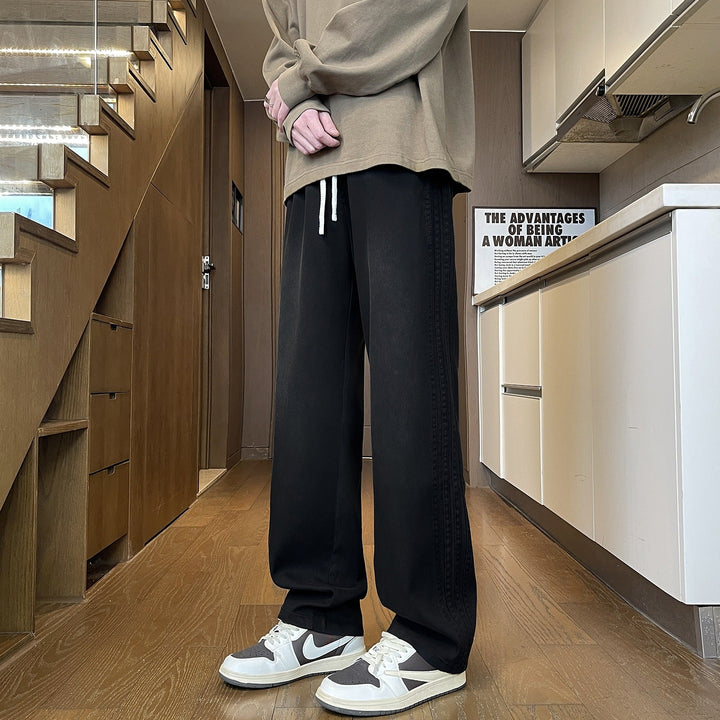 Damen weite Freizeithose mit elastischem Bund und Kordelzug Echoarchiv