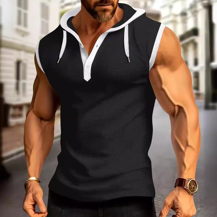 Männer Kurzarm Kapuzen Performance Polo Shirt Echoarchiv