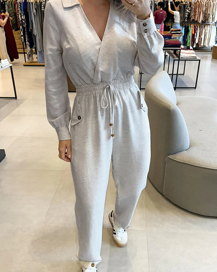 Damen Relaxed-fit Jumpsuit mit Bindegürtel Echo Archiv