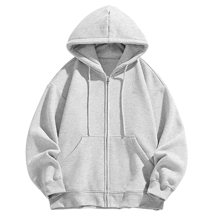 Herren Oversize Kapuzen‑Sweatjacke mit durchgehendem Reißverschluss und Kängurutasche Echo Archiv