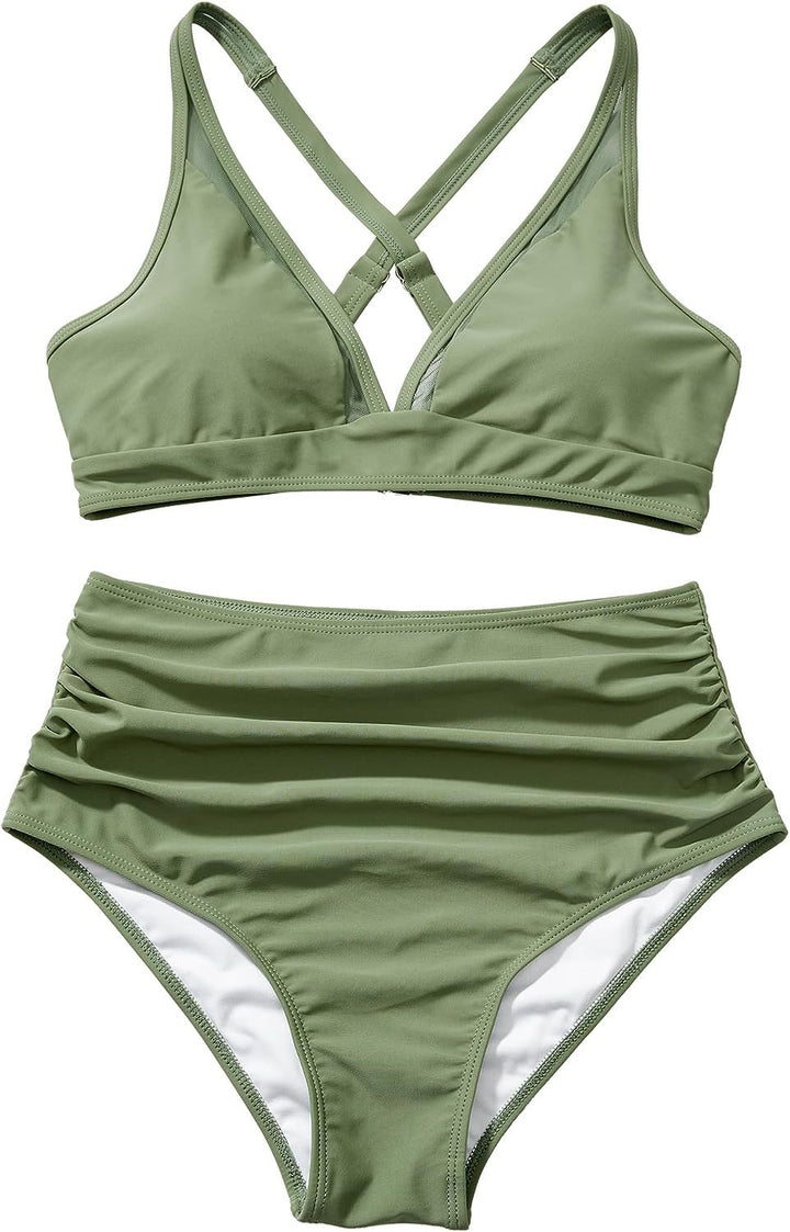 Damen Hochwertiges Bikini-Set mit kreativem Leopardenmuster Echo Archiv