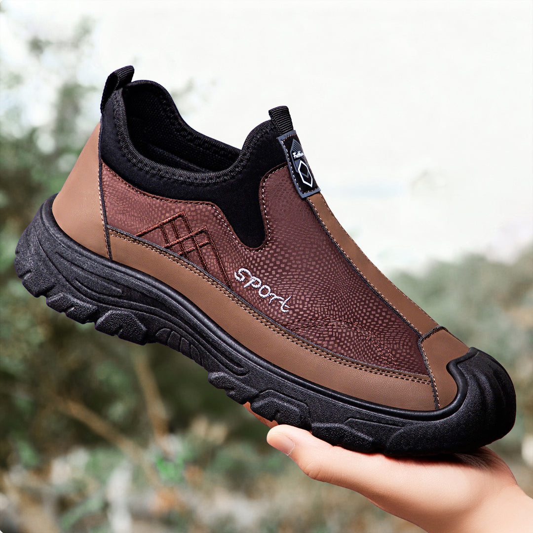 Herren nan robuster Slip-On Arbeitssneaker mit verstärkter Zehenkappe, rutschfester Profilsohle und elastischem Einstieg Echo Archiv