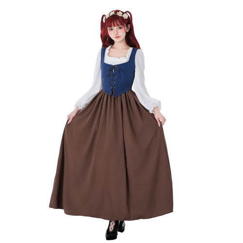 Damen Historisches Trachtenkleid mit stilvollem Korsett und fließendem Rock Echo Archiv