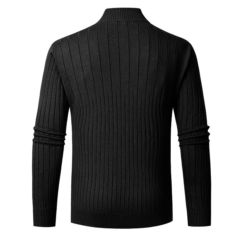 Herren Pullover mit Stehkragen und Feinstrick Echoarchiv