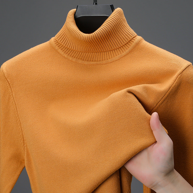 Herren eleganter Rollkragenpullover aus hochwertiger Baumwolle Echoarchiv