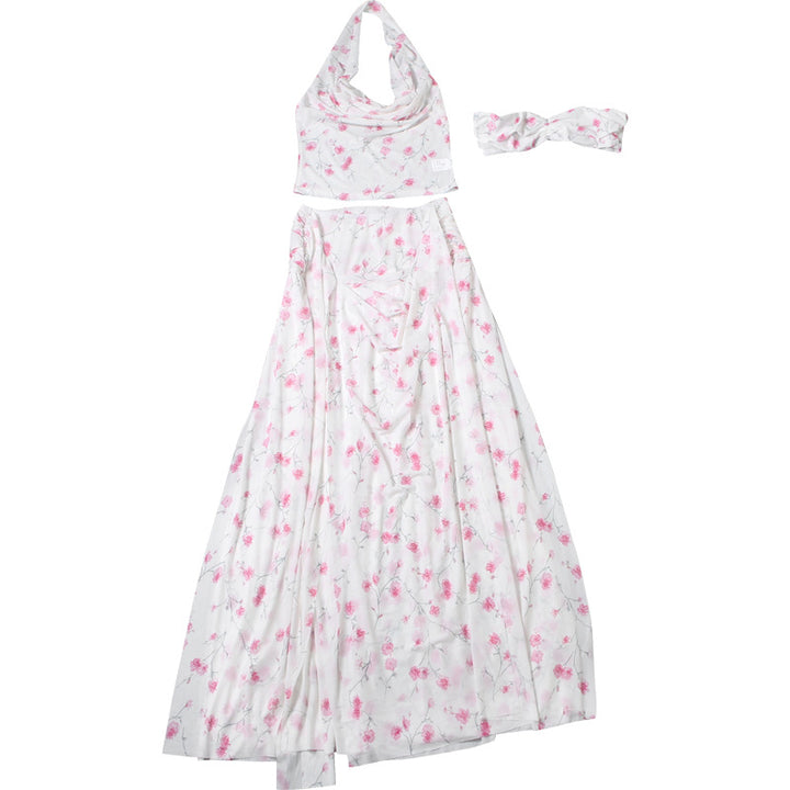 Damen Maxikleid mit floralem Drapierungsdesign Echo Archiv