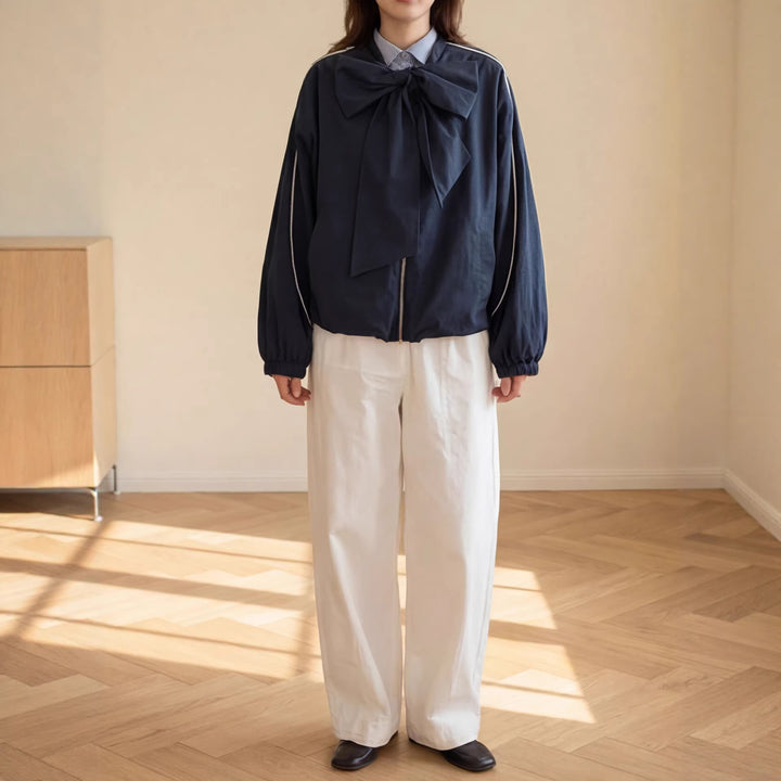 Damen Modische Jacke mit Schleife Echo Archiv