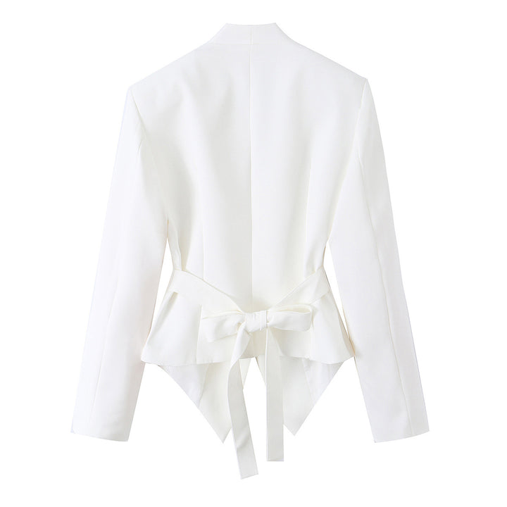 Damen nan taillierter Blazer mit asymmetrischem Saum und Wickeldetail Echo Archiv