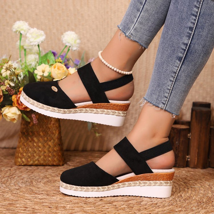 Damen Keil-Slingback Espadrille mit gepolstertem Komfortfußbett – Sorelia