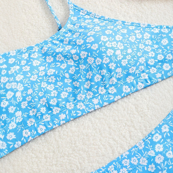 Damen Blumiger Hochsitzt-Bikini Echo Archiv
