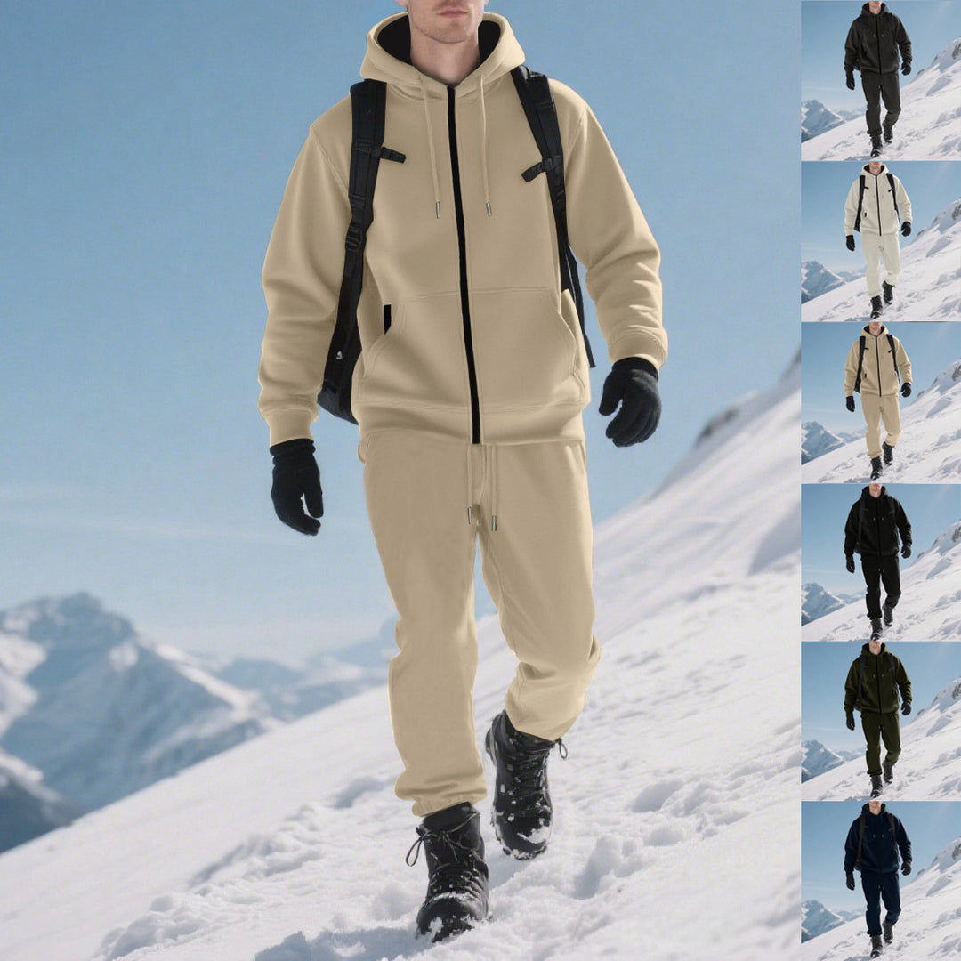 Herren sportliches Freizeitanzug mit modernem Design und praktischen Taschen Echoarchiv