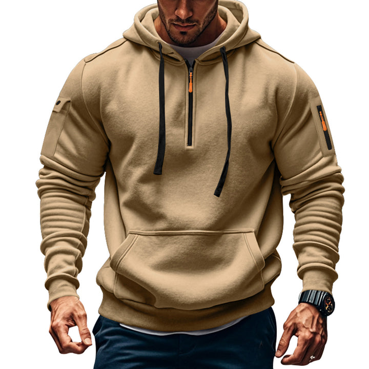 Herren Sport Hoodie mit praktischem Reißverschluss und seitlichen Taschen Echoarchiv