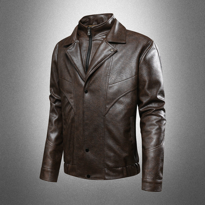 Herren Elegante und Hochwertige Kunstlederjacke Echo Archiv