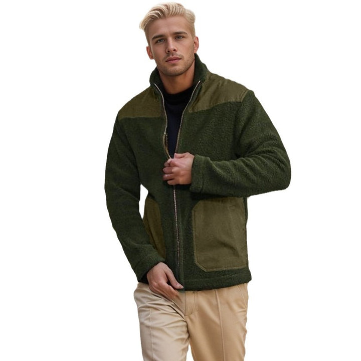 Herren modische Übergangsjacke mit Teddyfell-Futter und praktischen Taschen Echoarchiv