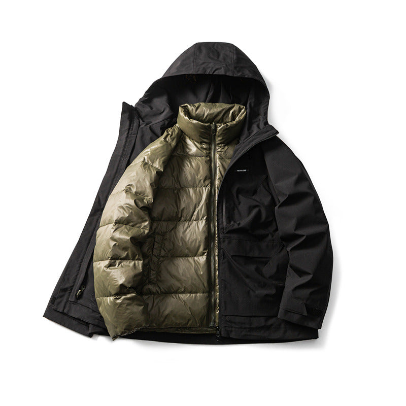 Herren Funktionelle Outdoor-Softshelljacke mit Kapuze und Mehrfachtaschen Echoarchiv