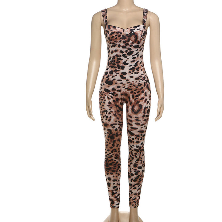 Damen Jumpsuit mit raffiniertem Schlangenhaut-Design und figurbetontem Schnitt Echo Archiv