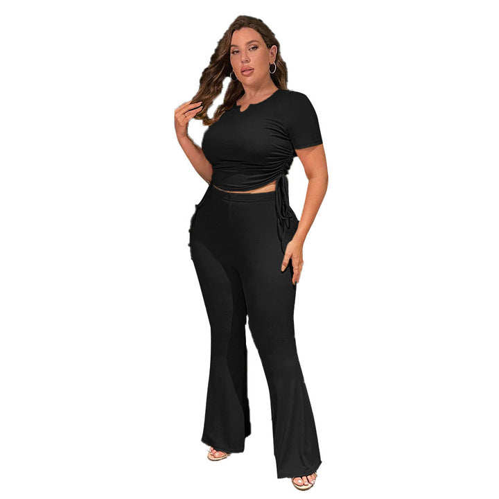 Damen lässiger Jumpsuit mit elastischer Taillierung und Raffungen Echo Archiv