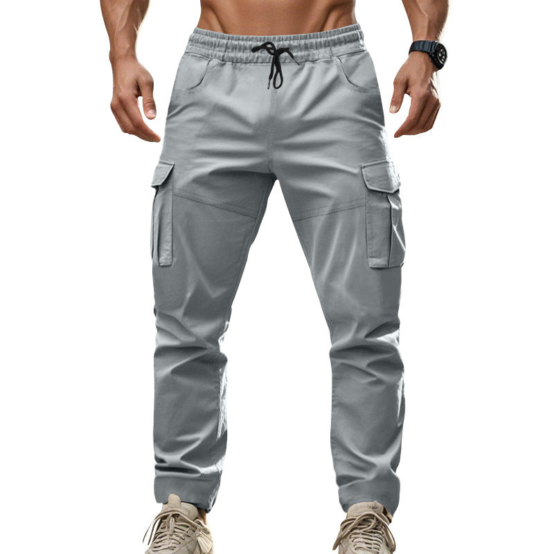 Herren Cargo-Hose mit funktionalen Seitentaschen und elastischem Bund Echoarchiv