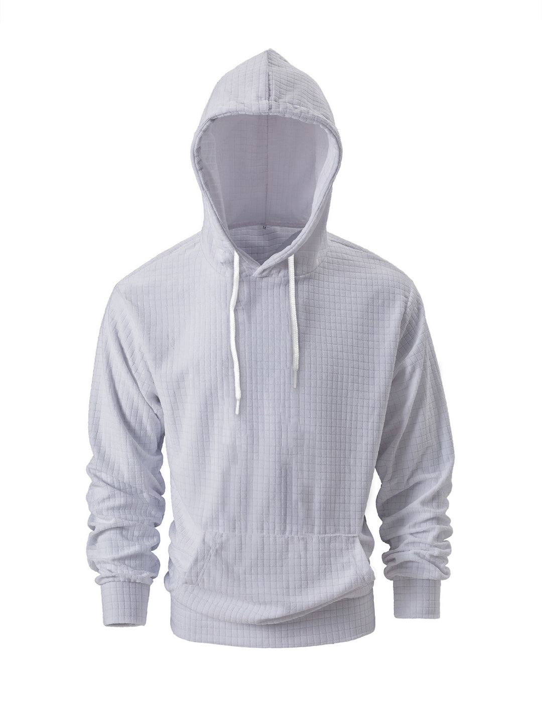 Herren lässiger Kapuzenpullover mit feinem Strukturdesign Echoarchiv