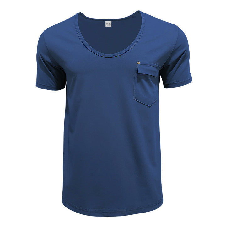 Herren modisches Funktions-T-Shirt mit praktischem Brusttaschen-Design Echoarchiv