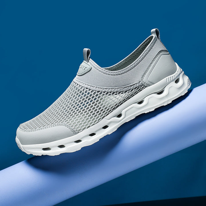 Unisex nan ultraleichter Netz-Schlupfschuh mit belüfteter Hohlkammerdämpfung Echo Archiv
