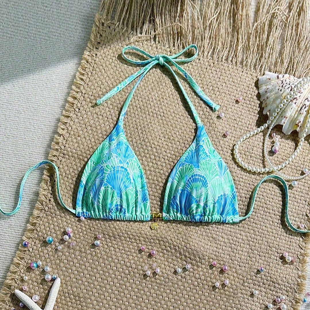 Damen Triangel-Bikinioberteil mit Rüschen Echo Archiv