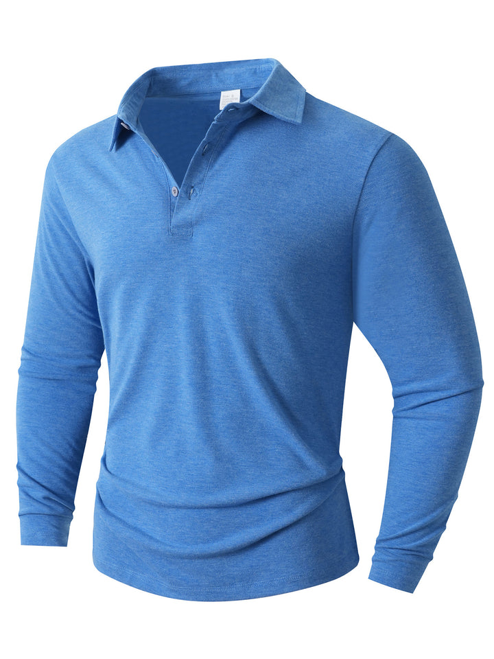 Herren Langarm Poloshirt mit modernem Schnitt Echoarchiv