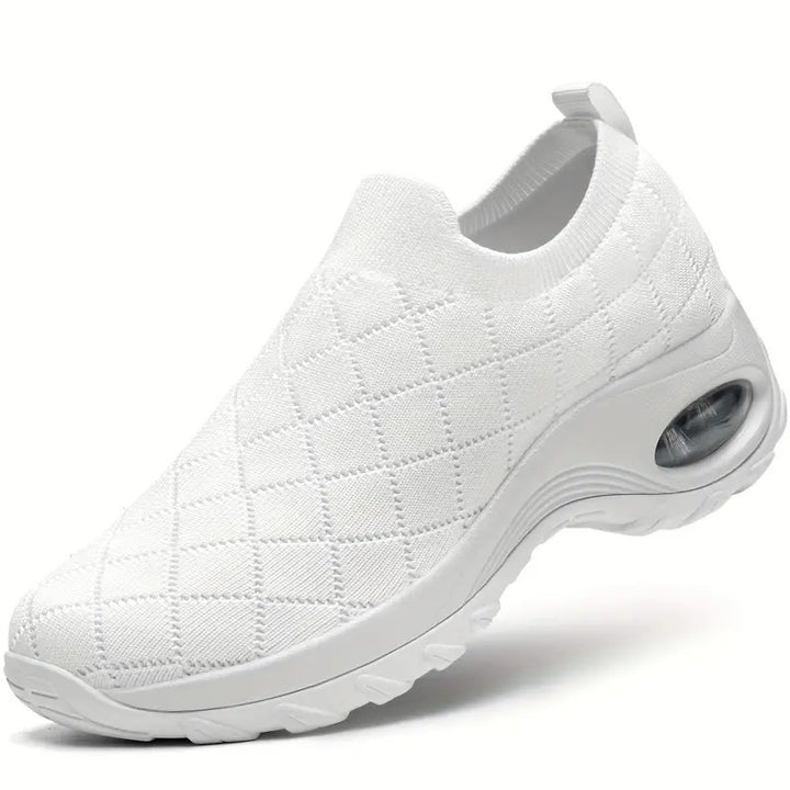 Damen Slip-On Strick-Sneaker mit Luftkissen und dämpfender Plateausohle Echoarchiv