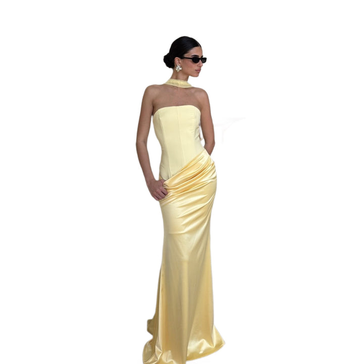 Damen Bodycon Abendkleid mit eleganter Drapierung Echo Archiv