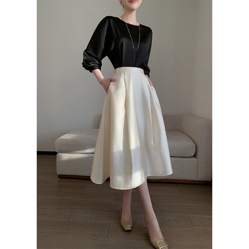 Damen Elegante und fließende Midikleid Echoarchiv