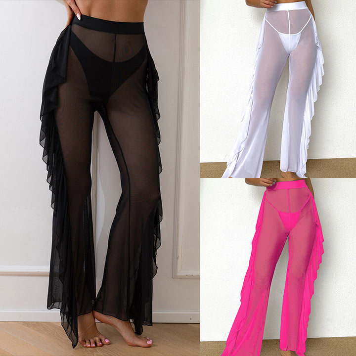 Damen Strandhose mit elegantem Rüschen-Design Echo Archiv