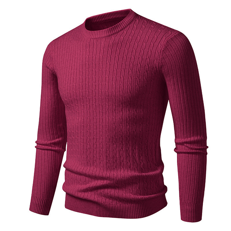 Herren Grobstrickpullover mit elegantem Zopfmuster Echoarchiv