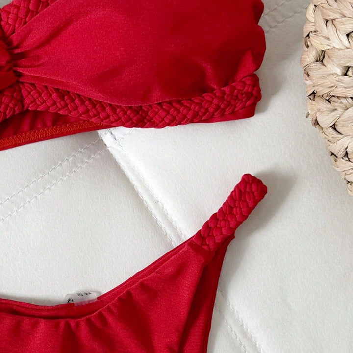 Damen Bandeau-Bikini mit geflochtenen Akzenten Echo Archiv