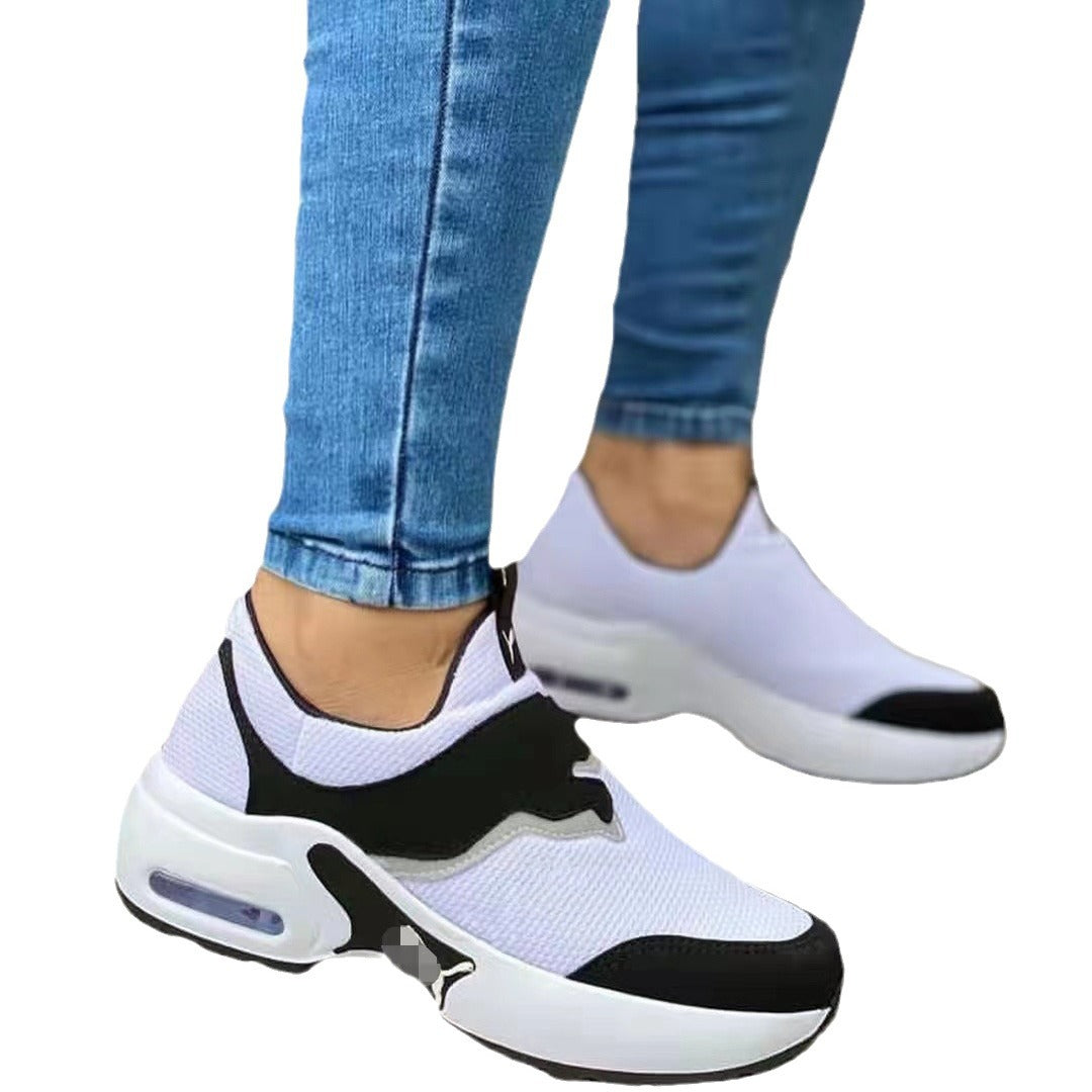 Damen Slip-On Plateausneaker mit Luftkammer und gestricktem Obermaterial Echoarchiv