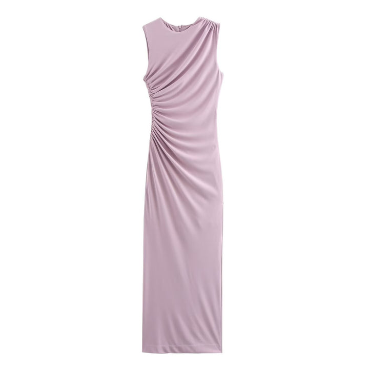 Damen elegantes Maxikleid mit raffinierten Drapierungen Echo Archiv