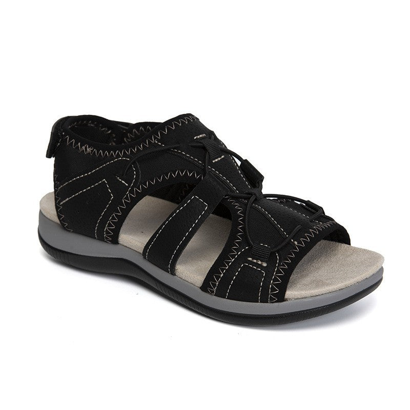 Damen  bequeme Outdoor-Sandalen mit Schnellzugsystem gepolstertem Fußbett und geschlossener Fersenpartie Echo Archiv